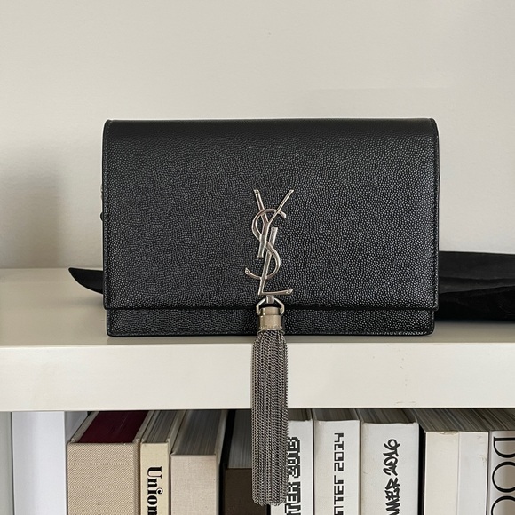 Ysl Saint Laurent Kate Tassel Chain Wallet - Picture 2 of 12